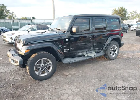 2019 Jeep Wrangler Unlimited Sahara 4X4 z USA, uszkodzony, nr VIN 1C4HJXEG5KW643426